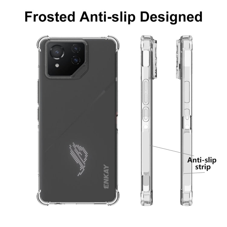 Pour Asus Rog Phone 8 ENKAY Hat-Prince Coque de téléphone transparente en TPU antichoc