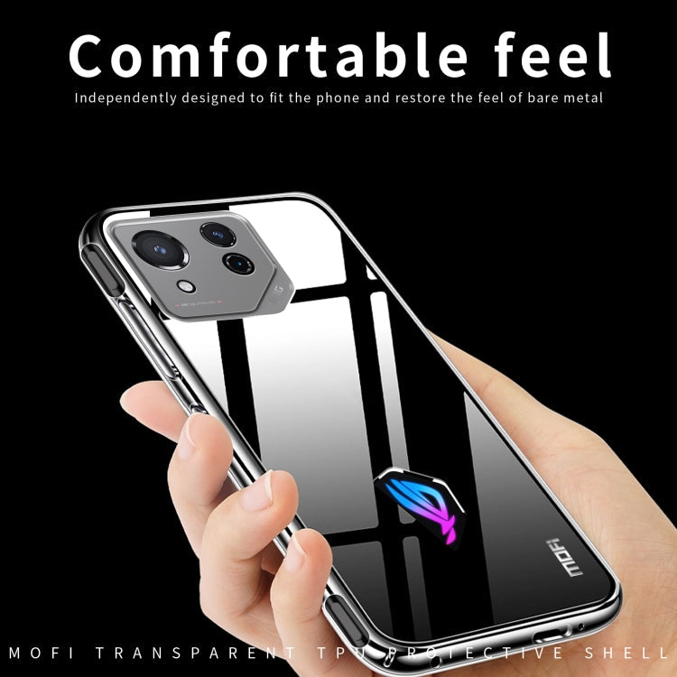 For ASUS ROG Phone 8 MOFI Ming Series Ultra-thin TPU Phone Case(Transparent)