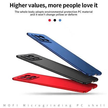 Pour Xiaomi 14 Coque rigide de téléphone ultra-fine en PC micro-dépoli MOFI (rouge)