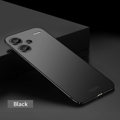 For Xiaomi Redmi Note 13 Pro+ MOFI Micro-Frosted PC Ultra-thin Hard Phone Case(Black)