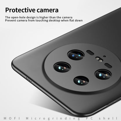For Xiaomi 14 Ultra MOFI Micro-Frosted PC Ultra-thin Hard Phone Case(Black)