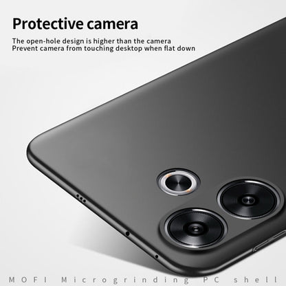 For Xiaomi Poco F6 / Redmi Turbo 3 MOFI Micro-Frosted PC Ultra-thin Hard Phone Case(Black)