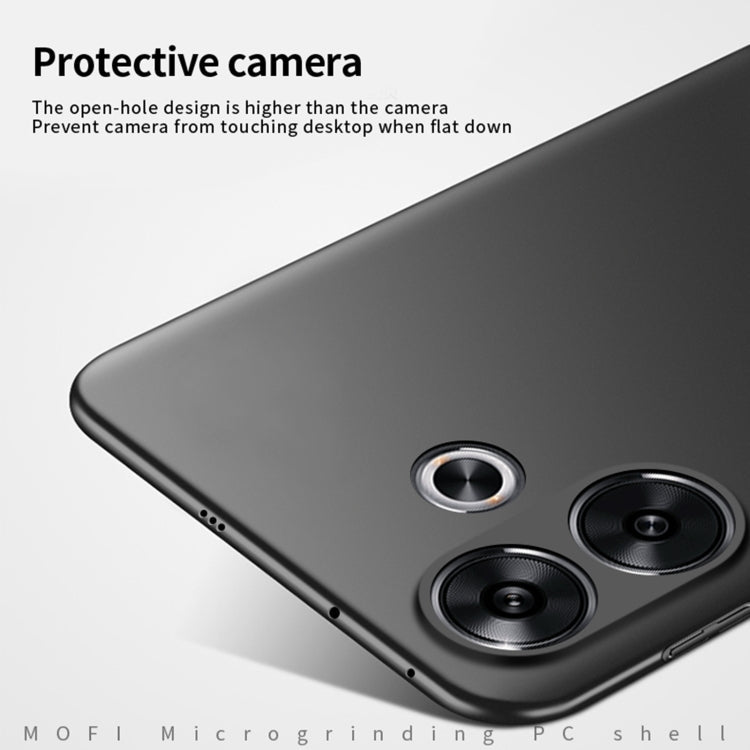 For Xiaomi Poco F6 / Redmi Turbo 3 MOFI Micro-Frosted PC Ultra-thin Hard Phone Case(Blue)