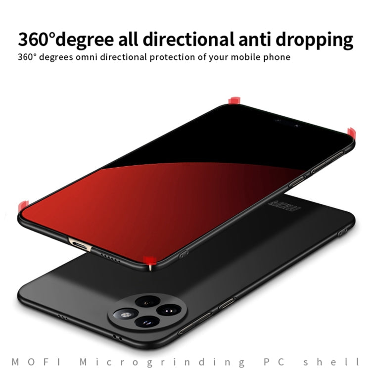 For Xiaomi Civi 4 Pro MOFI Micro-Frosted PC Ultra-thin Hard Phone Case(Black)