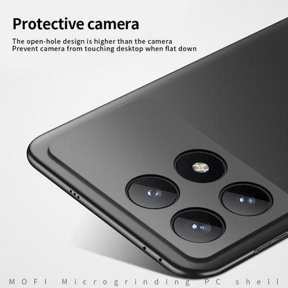 For Xiaomi Redmi K70 / K70 Pro MOFI Micro-Frosted PC Ultra-thin Hard Phone Case(Black)