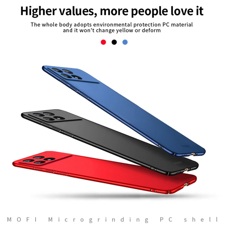 For Xiaomi Redmi K70 / K70 Pro MOFI Micro-Frosted PC Ultra-thin Hard Phone Case(Blue)