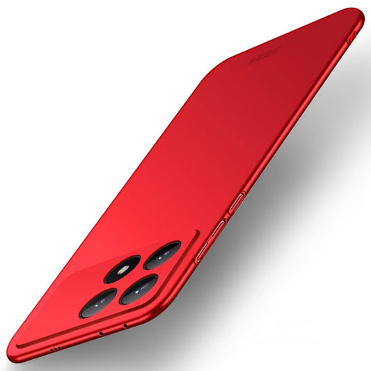 Pour Xiaomi Redmi K70 / K70 Pro Coque de téléphone rigide ultra-fine MOFI Micro-Frosted PC (Rouge)