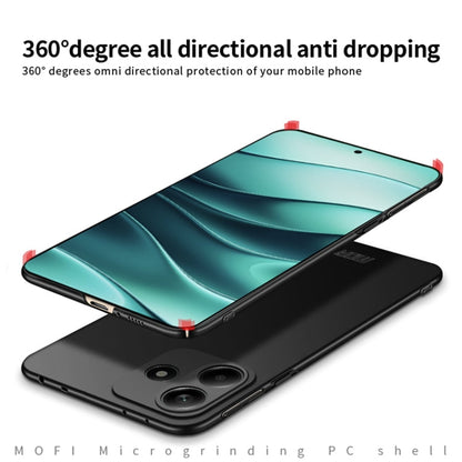For Xiaomi Redmi Note 14 5G MOFI Micro-Frosted PC Ultra-thin Hard Phone Case(Red)
