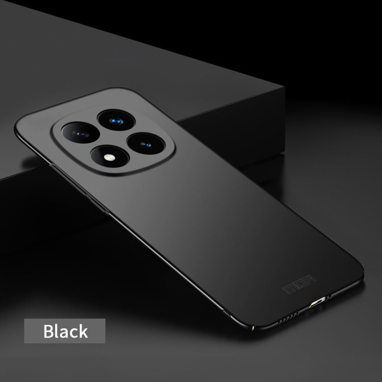 Pour Xiaomi Redmi Note 14 Pro 5G MOFI Coque de téléphone rigide ultra-mince en PC micro-dépoli (Noir)