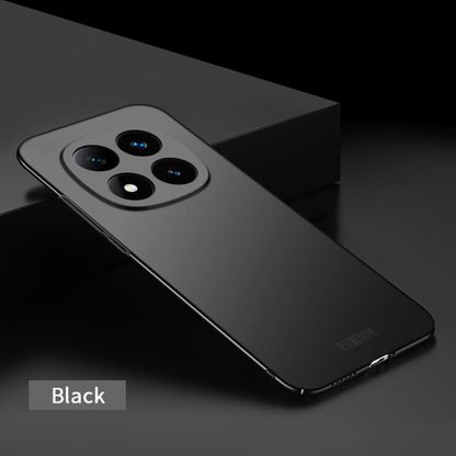 Pour Xiaomi Redmi Note 14 Pro 5G MOFI Coque de téléphone rigide ultra-mince en PC micro-dépoli (Noir)