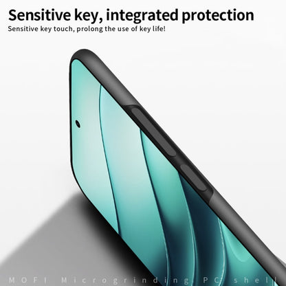 Pour Xiaomi Redmi Note 14 Pro 5G MOFI Coque de téléphone rigide ultra-mince en PC micro-dépoli (Noir)