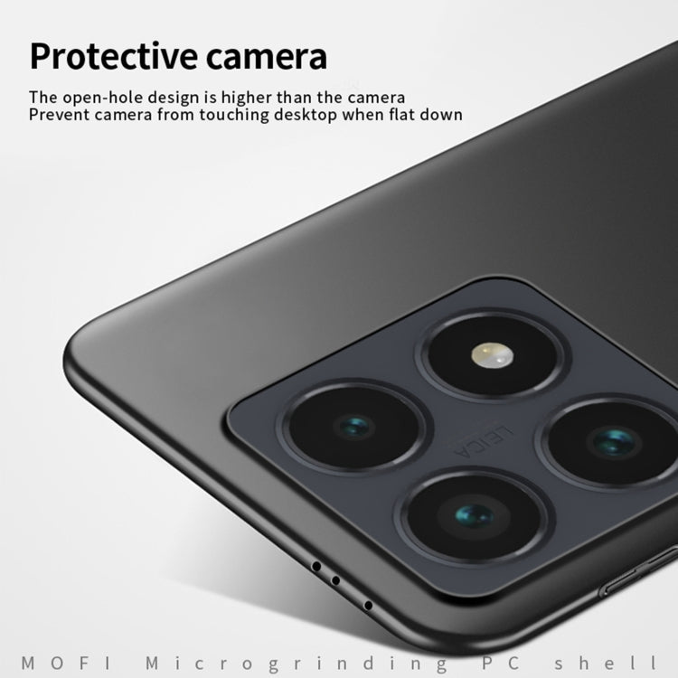For Xiaomi 14T MOFI Micro-Frosted PC Ultra-thin Hard Phone Case(Blue)