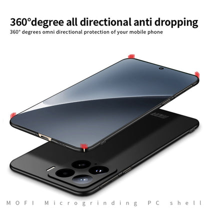 For Xiaomi 15 MOFI Micro-Frosted PC Ultra-thin Hard Phone Case(Black)