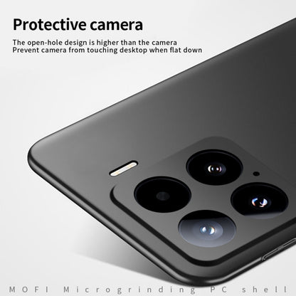 For Xiaomi 15 MOFI Micro-Frosted PC Ultra-thin Hard Phone Case(Black)