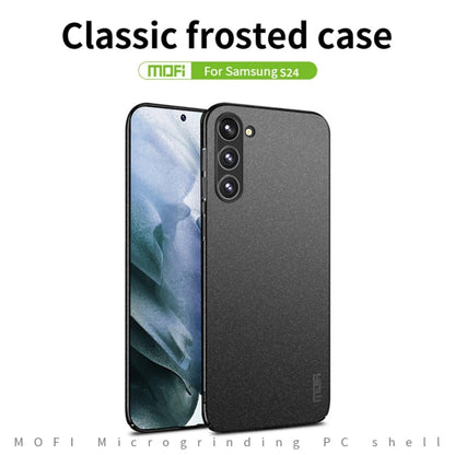 For Samsung Galaxy S24 5G MOFI Fandun Series Frosted PC Ultra-thin All-inclusive Phone Case(Black)
