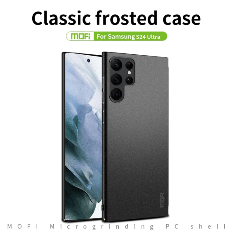 For Samsung Galaxy S24 Ultra 5G MOFI Fandun Series Frosted PC Ultra-thin All-inclusive Phone Case(Black)