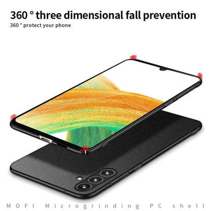 Pour Samsung Galaxy A55 5G, étui de téléphone tout compris ultra-mince en PC givré série MOFI Fandun (gris)