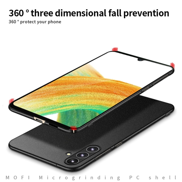 For Samsung Galaxy A55 5G MOFI Fandun Series Frosted PC Ultra-thin All-inclusive Phone Case(Red)