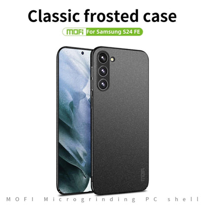 For Samsung Galaxy S24 FE 5G MOFI Fandun Series Frosted PC Ultra-thin All-inclusive Phone Case(Blue)