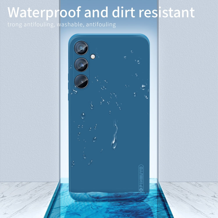 For Galaxy A56 5G PINWUYO Sense Series Liquid Silicone TPU Phone Case(Blue)
