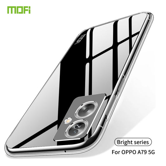 For OPPO A79 5G / A2 MOFI Ming Series Transparent Ultra-thin TPU Phone Case(Transparent)