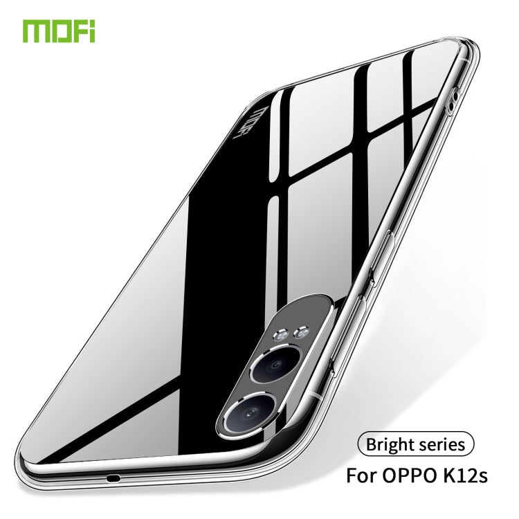 For OPPO K12x MOFI Ming Series Transparent Ultra-thin TPU Phone Case(Transparent)