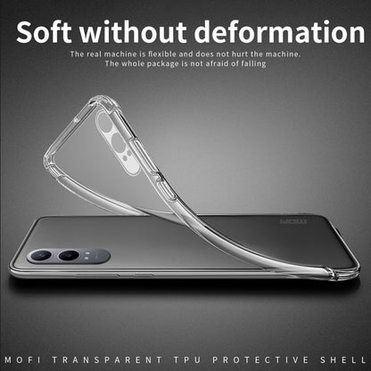 For OPPO K12x MOFI Ming Series Transparent Ultra-thin TPU Phone Case(Transparent)