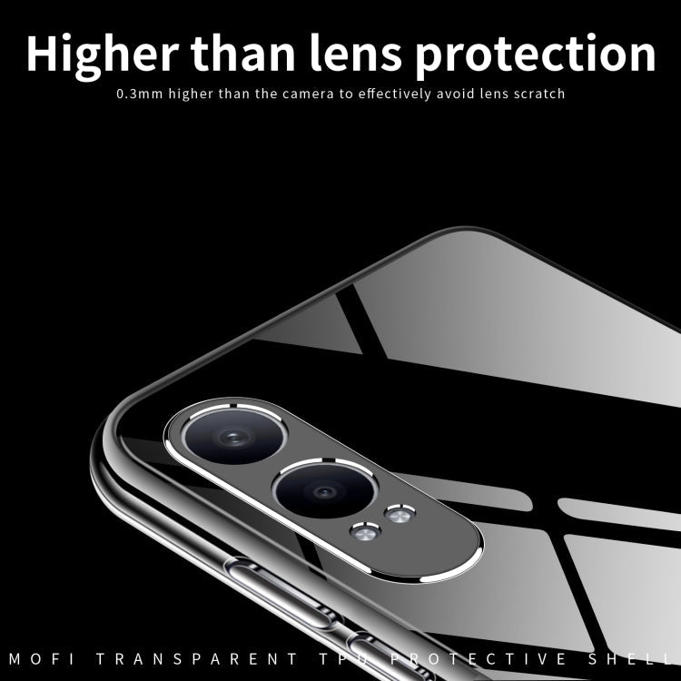 For OPPO K12x MOFI Ming Series Transparent Ultra-thin TPU Phone Case(Transparent)
