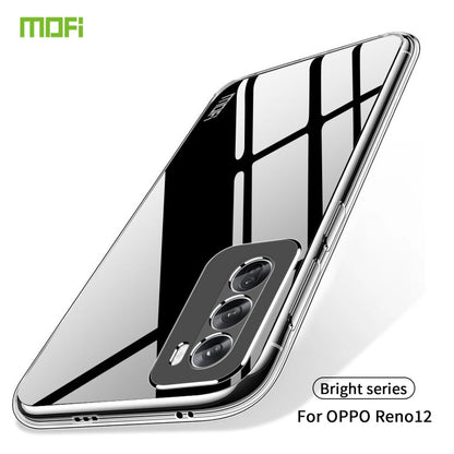 Pour OPPO Reno12 Global Coque de Téléphone en TPU Ultra-mince Transparent Série MOFI Ming (Transparent)