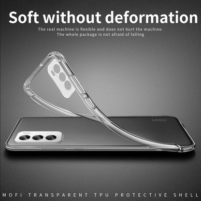 Pour OPPO Reno12 Global Coque de Téléphone en TPU Ultra-mince Transparent Série MOFI Ming (Transparent)