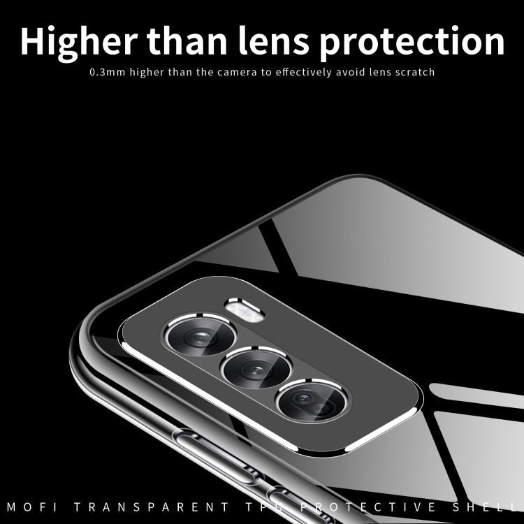 Pour OPPO Reno12 Global Coque de Téléphone en TPU Ultra-mince Transparent Série MOFI Ming (Transparent)