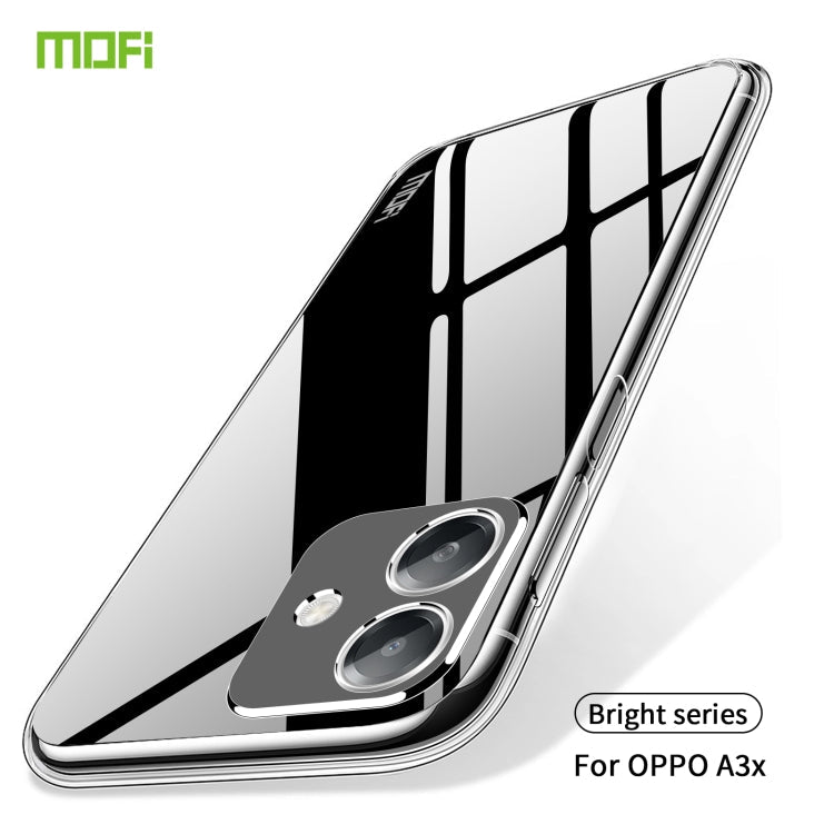 For OPPO A3x Global MOFI Ming Series Transparent Ultra-thin TPU Phone Case(Transparent)