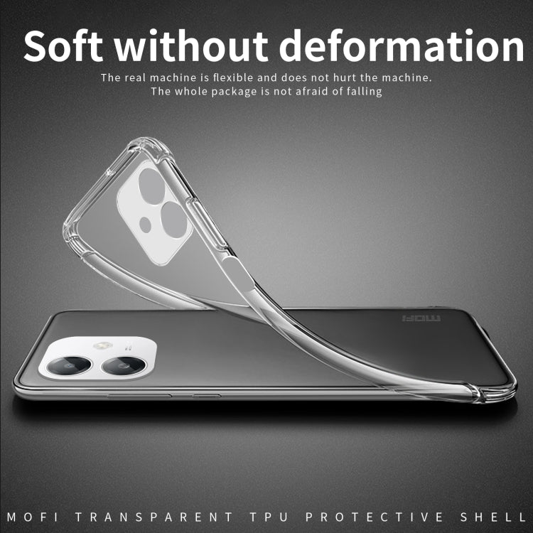 For OPPO A3x Global MOFI Ming Series Transparent Ultra-thin TPU Phone Case(Transparent)