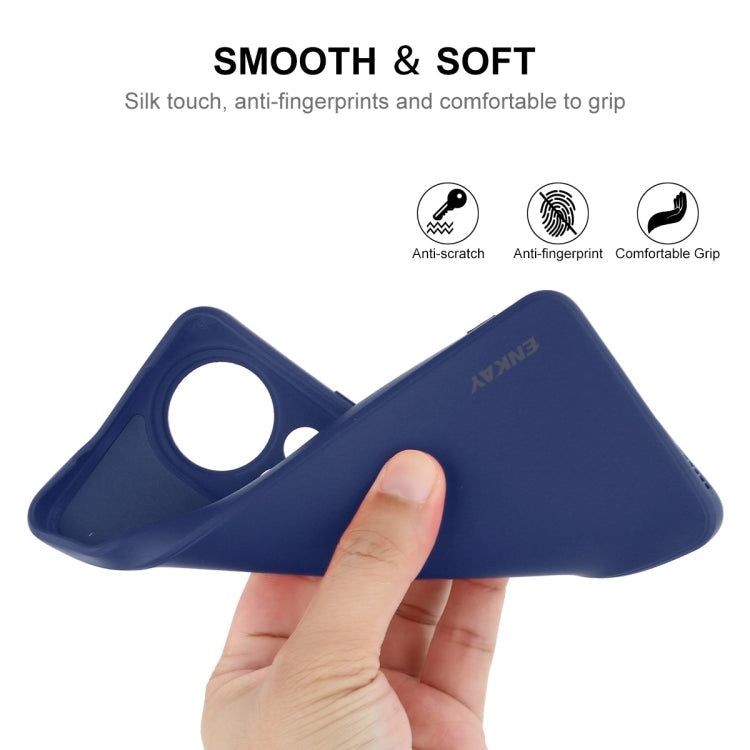 For Huawei nova 12 Pro ENKAY Hat-Prince Liquid Silicone Shockproof Protective Soft Case(Dark Green)