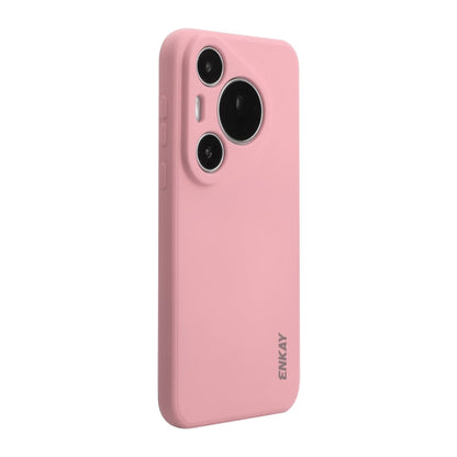 Pour Huawei Pura 70 Pro / 70 Pro+ ENKAY Hat-Prince Étui de protection antichoc en silicone liquide (Rose)