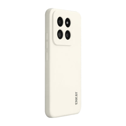 For Xiaomi 14 Pro ENKAY Hat-Prince Liquid Silicone Shockproof Soft Phone Case(Beige)