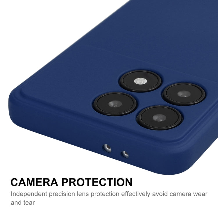 For Xiaomi Poco F6 Pro / Redmi K70 ENKAY Hat-Prince Liquid Silicone Shockproof Soft Phone Case(Dark Blue)