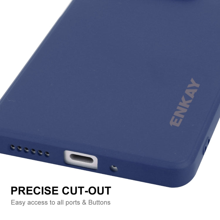 For Redmi Note 13R Pro ENKAY Hat-Prince Liquid Silicone Shockproof Soft Phone Case(Black)