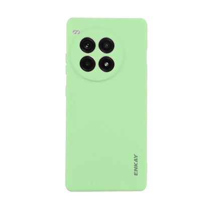 For OnePlus Ace 3 Pro ENKAY Liquid Silicone Soft Shockproof Phone Case(Light Green)