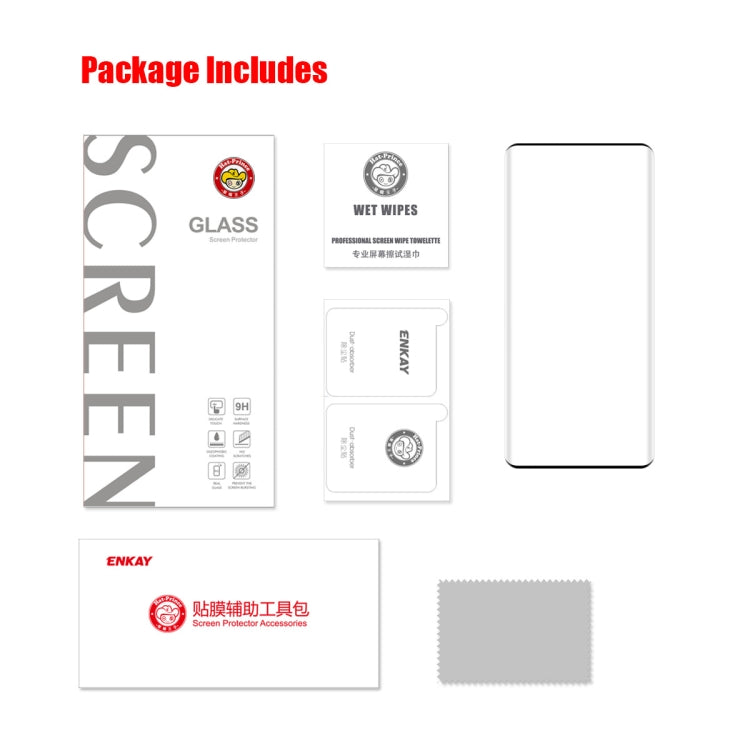 For Huawei Pura 70 Pro / 70 Pro+ / 70 Ultra ENKAY 3D Hot Bending Side Glue Tempered Glass Full Film