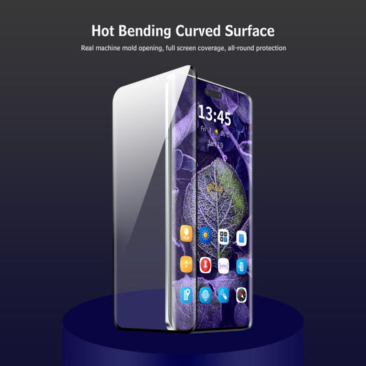 For Huawei Mate 70 Pro 2pcs ENKAY 3D Hot Bending Side Glue Tempered Glass Full Film