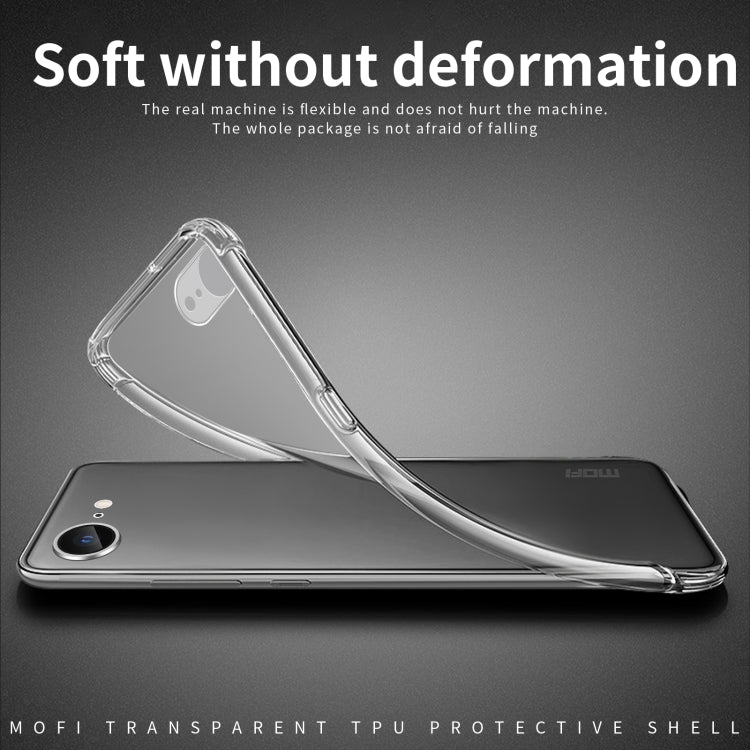 For iPhone 17e / 16e MOFI Ming Series Ultra-thin TPU Phone Case(Transparent)