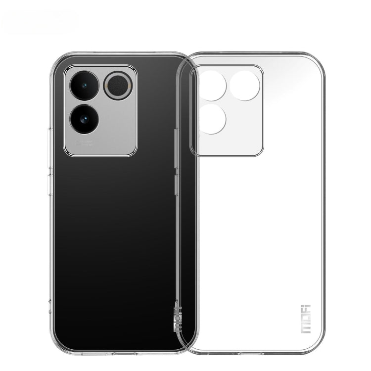 Pour vivo S17e Étui de Téléphone Ultra-Mince en TPU Série MOFI Ming (Transparent)