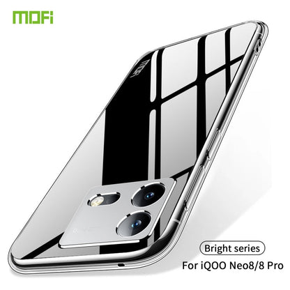Pour coque de téléphone en TPU ultra-mince série MOFI Ming pour vivo iQOO Neo8 / Neo8 Pro (Transparent)