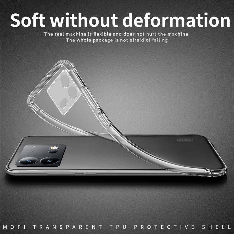 Pour coque de téléphone en TPU ultra-mince série MOFI Ming pour vivo iQOO Neo8 / Neo8 Pro (Transparent)