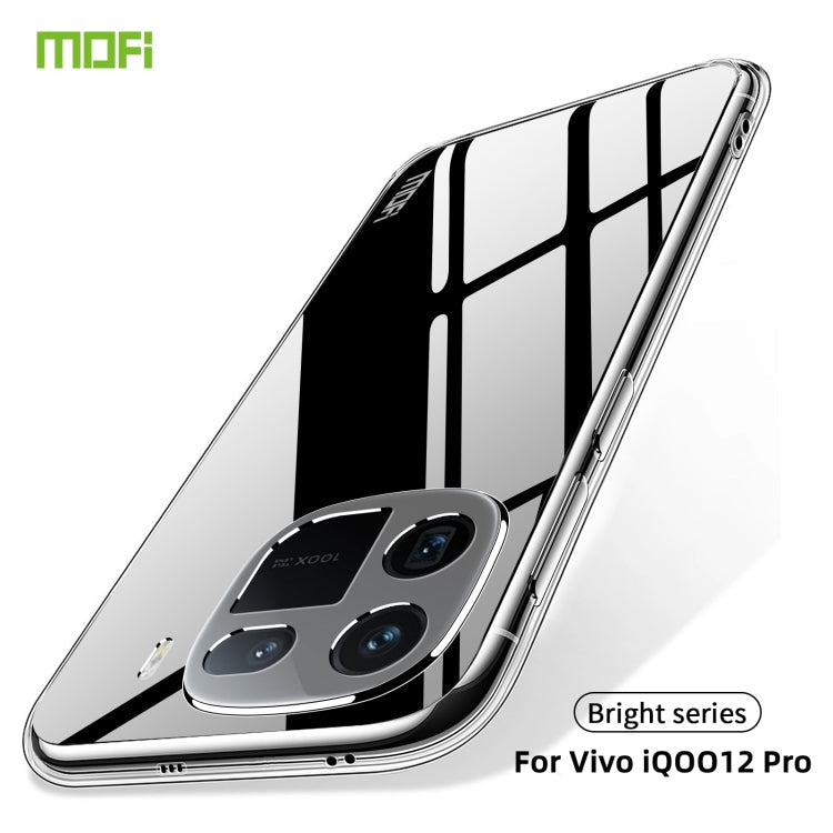 For vivo iQOO 12 Pro MOFI Ming Series Ultra-thin TPU Phone Case(Transparent)