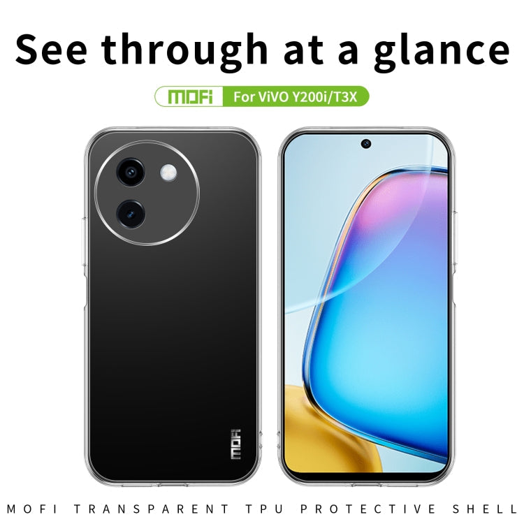 For vivo Y200i / T3X MOFI Ming Series Ultra-thin TPU Phone Case(Transparent)