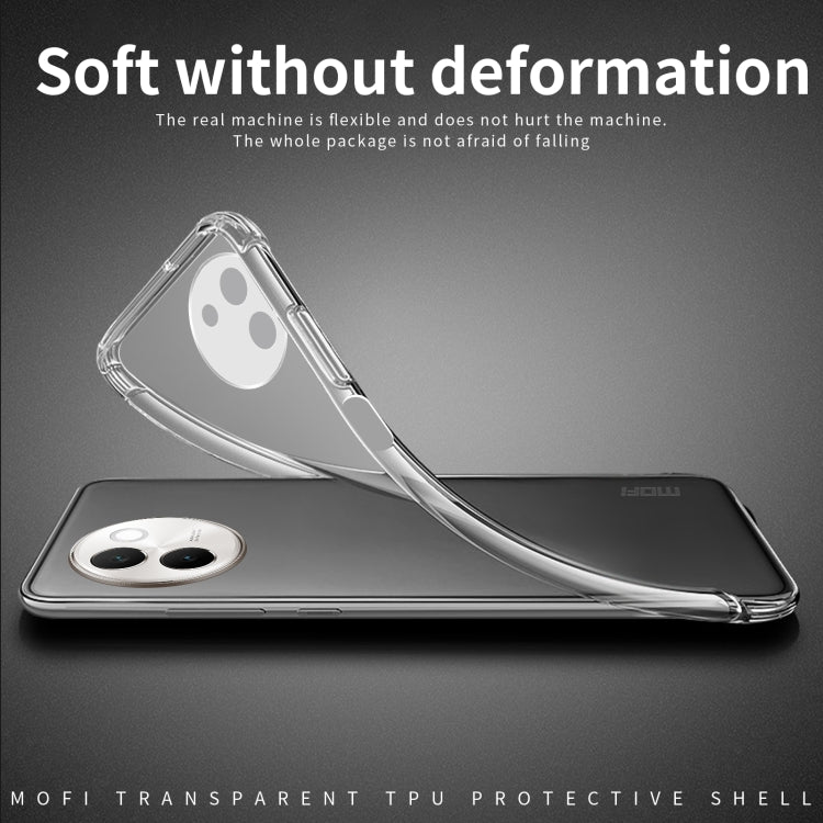 Pour coque de téléphone ultra-fine en TPU série Ming MOFI pour vivo V30e (Transparent)
