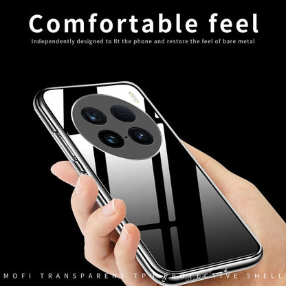 Pour vivo X100 Ultra Étui de téléphone en TPU ultra-fin MOFI série Ming (Transparent)