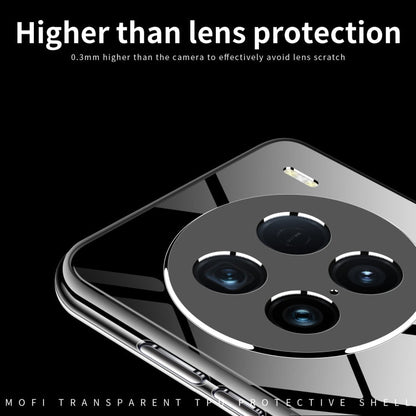 Pour vivo X100 Ultra Étui de téléphone en TPU ultra-fin MOFI série Ming (Transparent)